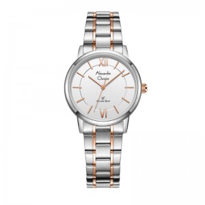 Alexandre Christie AC 8689 Silver Rosegold White LHBTRSL